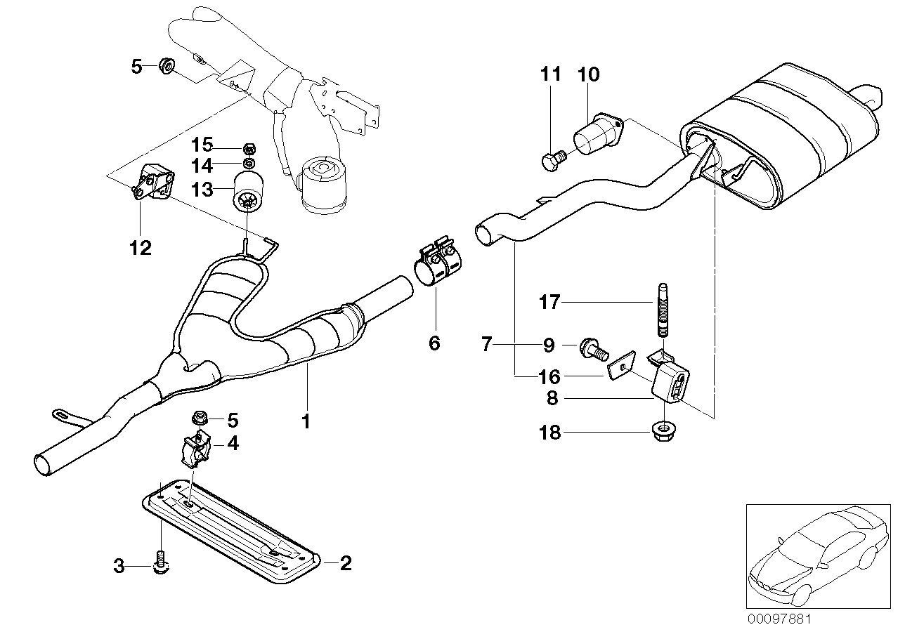 Genuine BMW 18307500084 E39 Vibration Absorber 39HZ (Inc. 530i, 525i & 520i) | ML Performance EU Car Parts