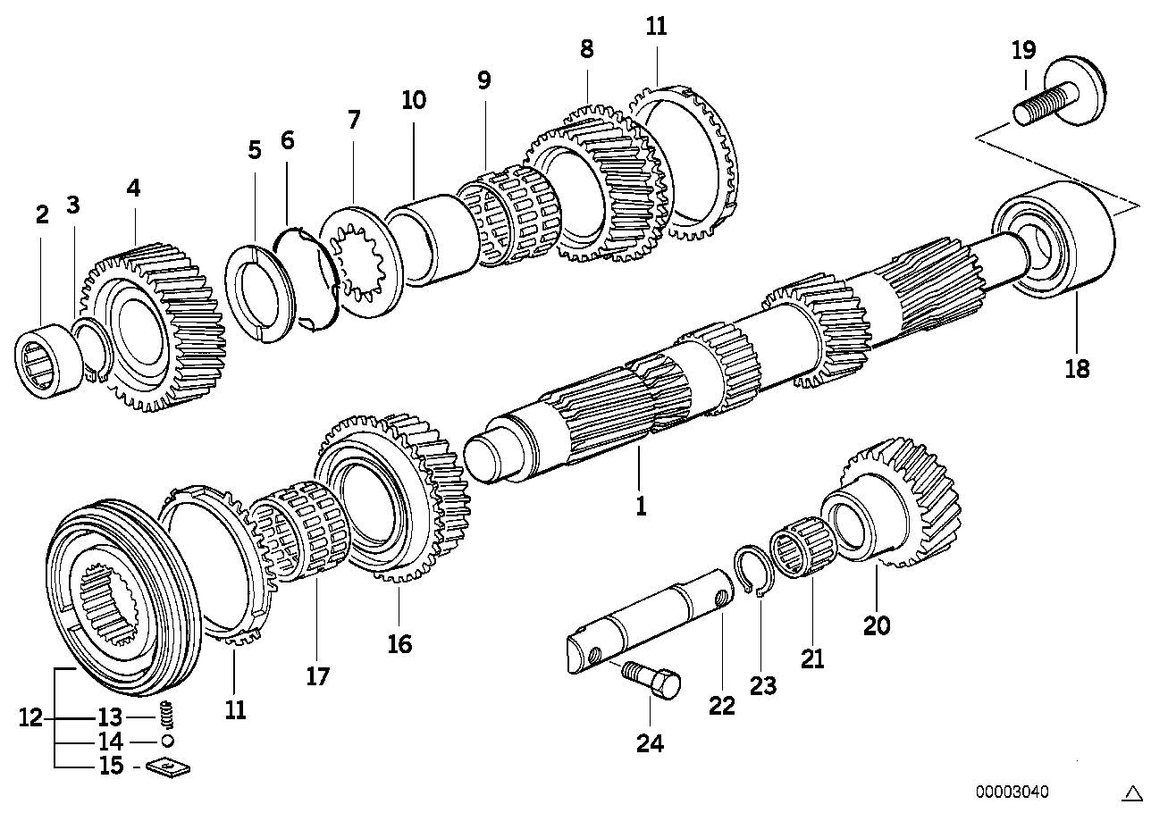 Genuine BMW 23221228355 E46 E87 E36 Support 32X46X3,05 (Inc. 325Ci, 523i & 325is) | ML Performance EU EU Car Parts