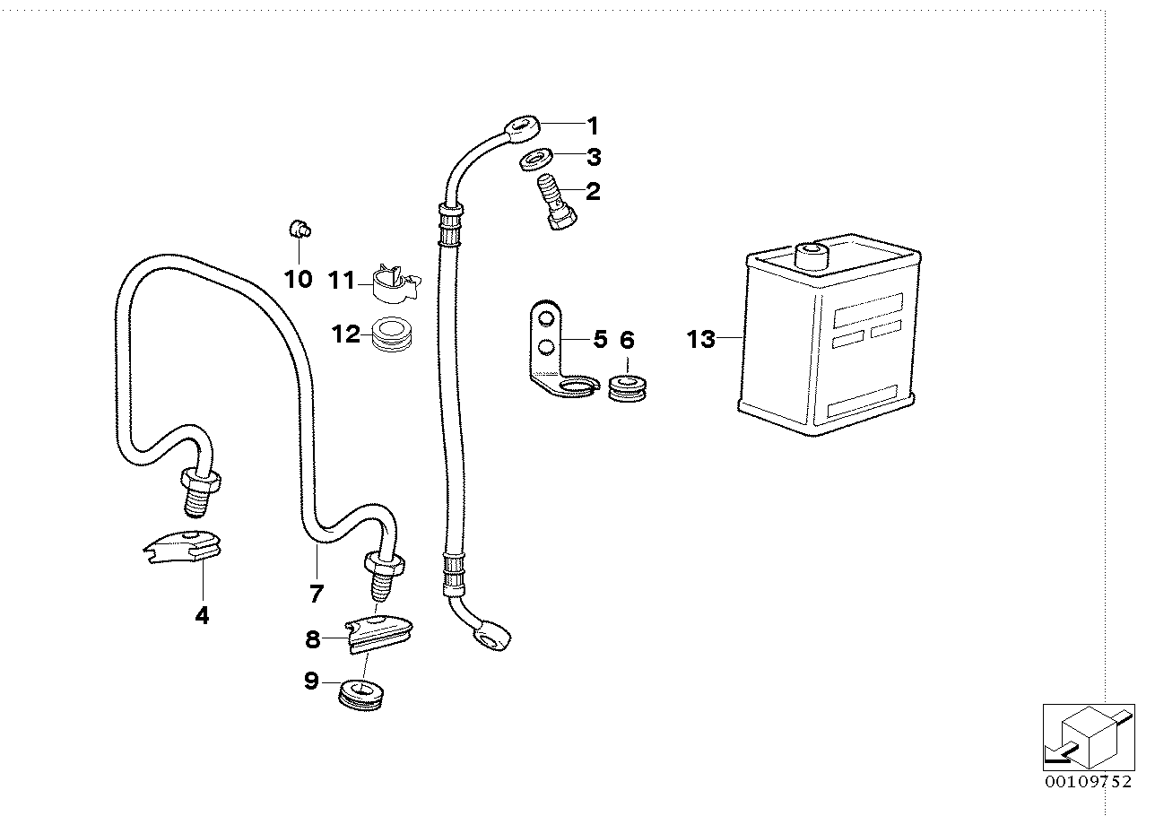 Genuine BMW 34322312693 Brake Pipe (Inc. R 100 R) | ML Performance EU EU Car Parts