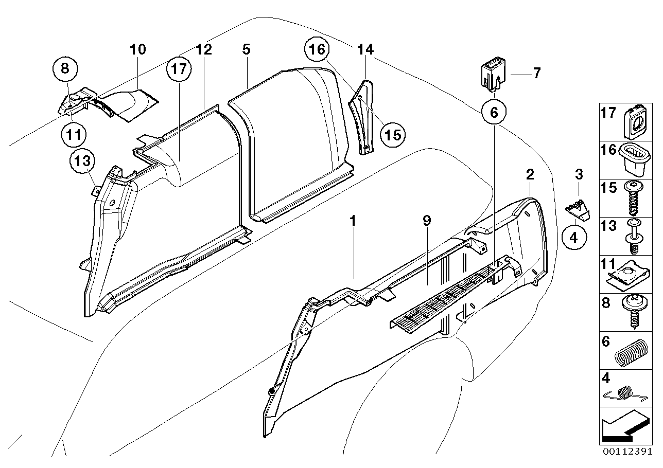 Genuine BMW 51477077852 E39 Right Trunk Trim GRAU (Inc. 530i, 525d & 540i) | ML Performance EU Car Parts