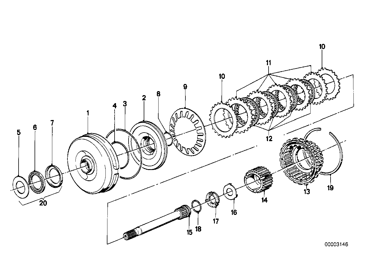 Genuine BMW 24231209808 E32 E12 E21 Ax Bearing (Inc. 730iL, 3.0Si & 325i) | ML Performance EU EU Car Parts