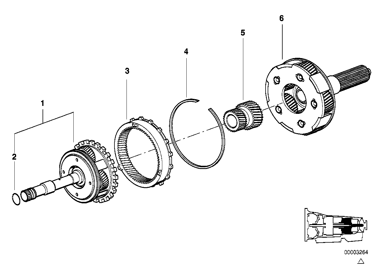 Genuine BMW 24221421547 E39 E32 E34 Snap Ring (Inc. 750iL, 840Ci & 750iLP) | ML Performance EU EU Car Parts