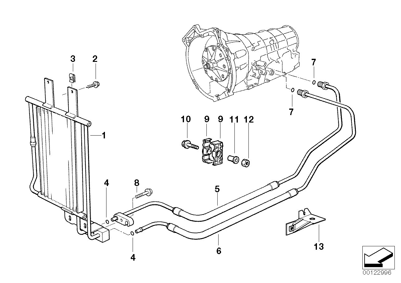 Genuine BMW 17221728764 E34 Oil Cooling Pipe Outlet A4S310R (Inc. 520i & 525i) | ML Performance EU EU Car Parts
