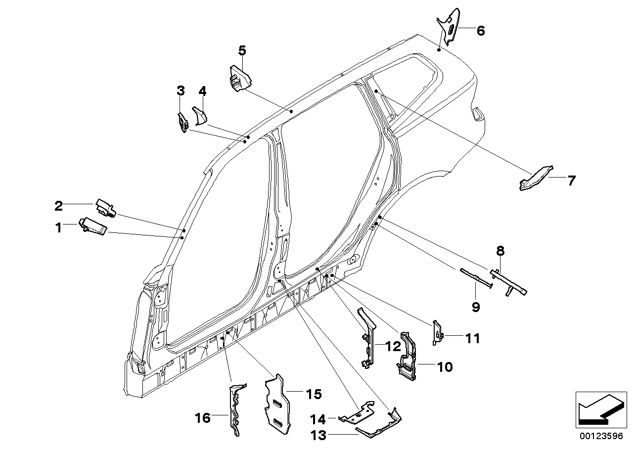 Genuine BMW 41217052275 E83 Moulded Part F Column B, Interior Left (Inc. X3) | ML Performance EU EU Car Parts