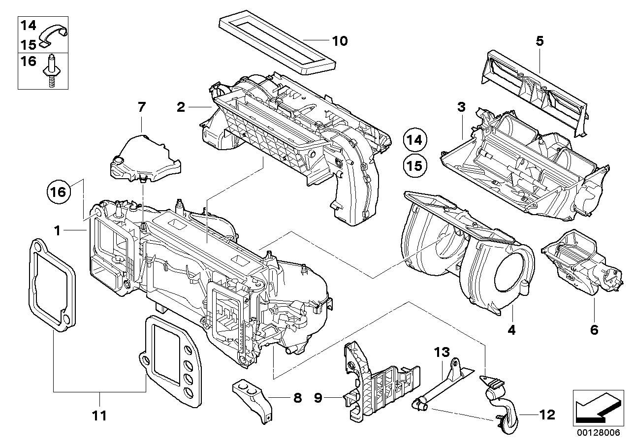 Genuine BMW 64116933930 E63 E61 E64 Holder (Inc. 545i, 530xi & 650i) | ML Performance EU EU Car Parts