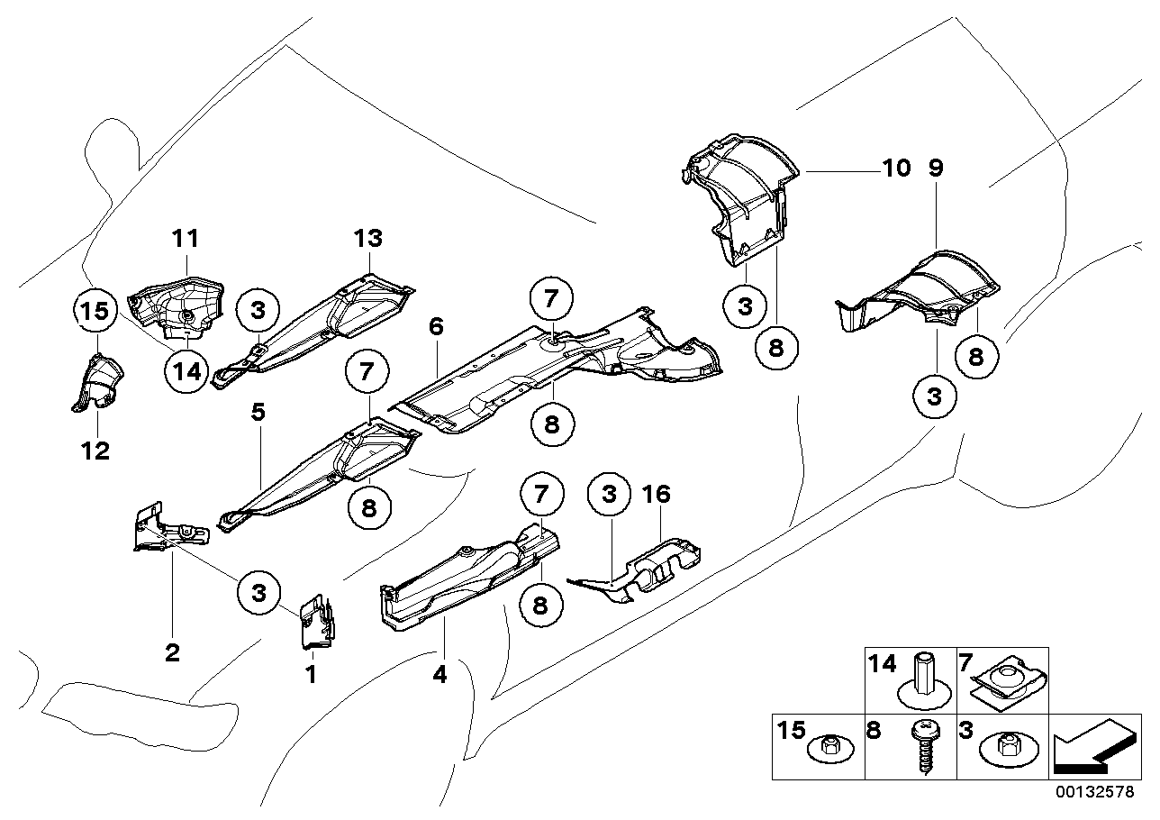 Genuine BMW 51487011389 E53 Heat Insulation, Front Wall (Inc. X5) | ML Performance EU EU Car Parts