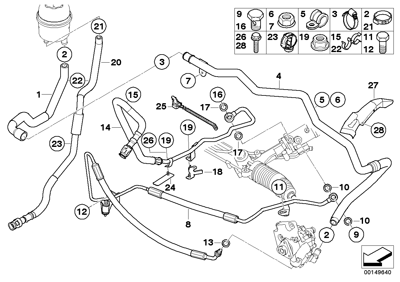 Genuine BMW 32416765724 E60 E63 Radiator Return Line (Inc. 545i, 540i & 645Ci) | ML Performance EU EU Car Parts