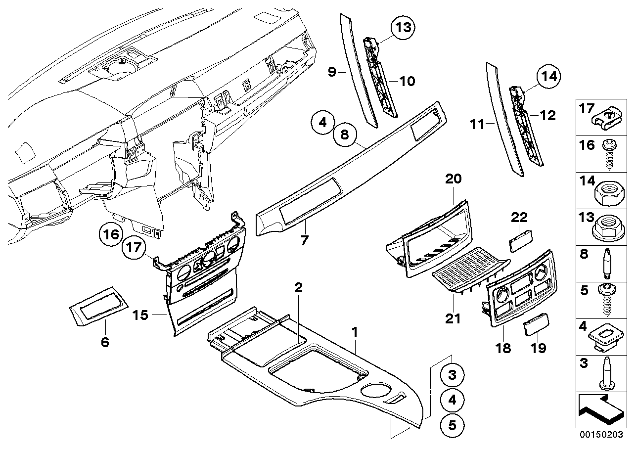 Genuine BMW 51427899401 E60 E61 Handle Upper Part, Rear Left ALU CUBE PURE (Inc. 525i, 545i & 525xi) | ML Performance EU EU Car Parts