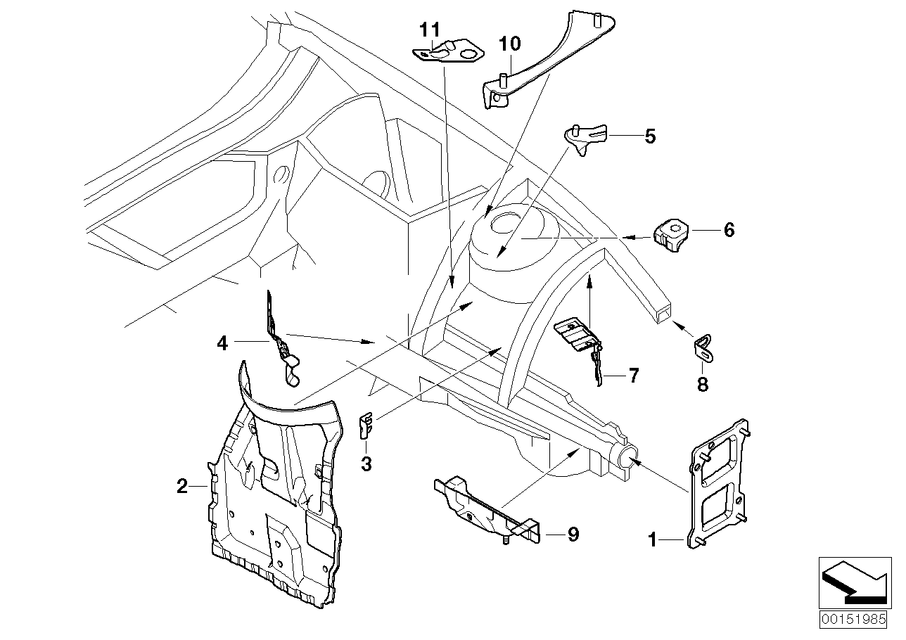 Genuine BMW 41008041427 E85 E86 Bracket, Expansion Tank (Inc. Z4 M3.2) | ML Performance EU EU Car Parts