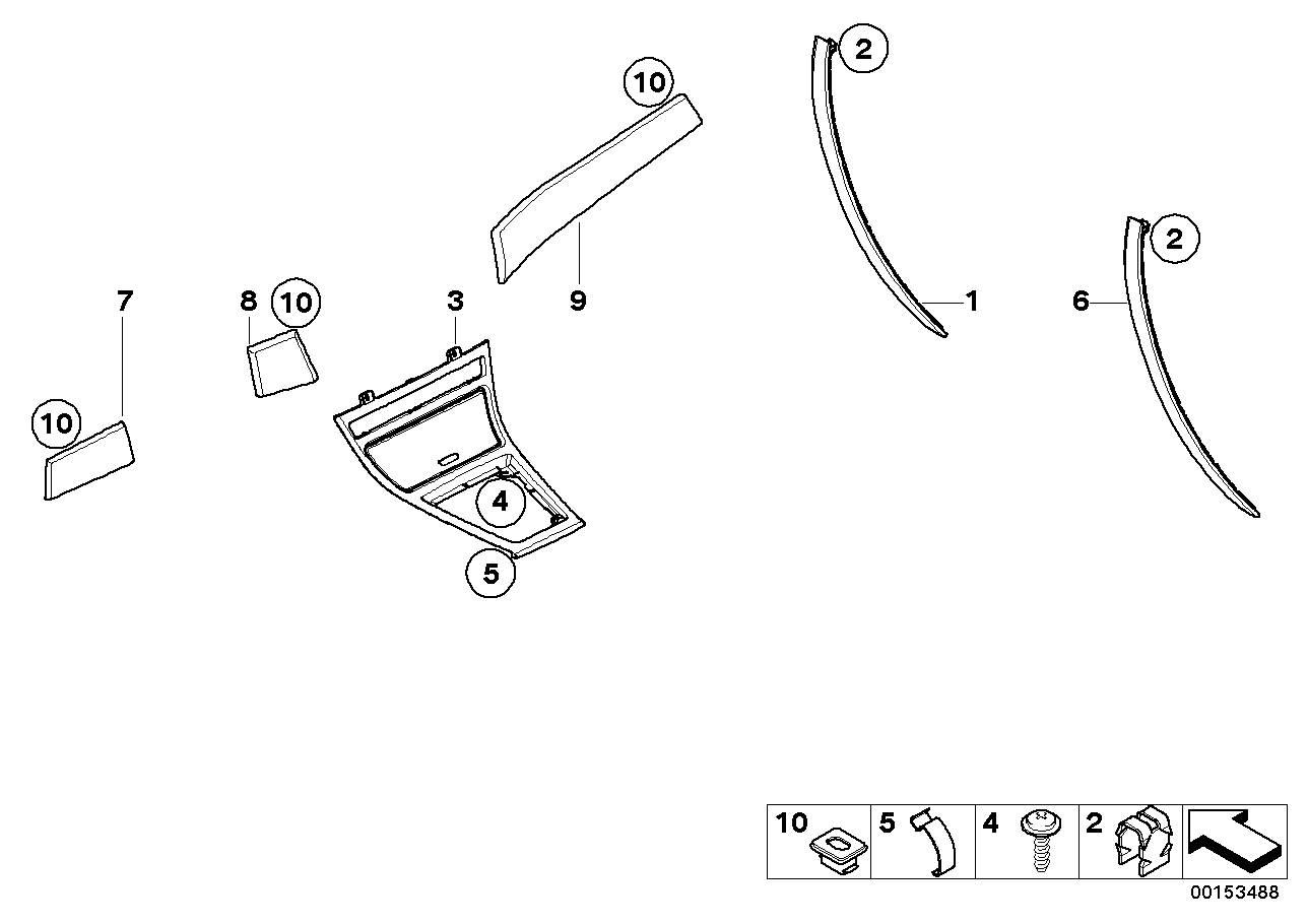 Genuine BMW 51413422578 E83 Inter. Handle,Upper Part Poplar Wood, R. HELL (Inc. X3) | ML Performance EU EU Car Parts