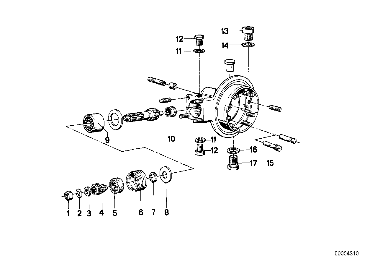 Genuine BMW 33121230244 Needle Bearing 15X32X17 (Inc. R75/5, R90S & R60/5) | ML Performance EU EU Car Parts