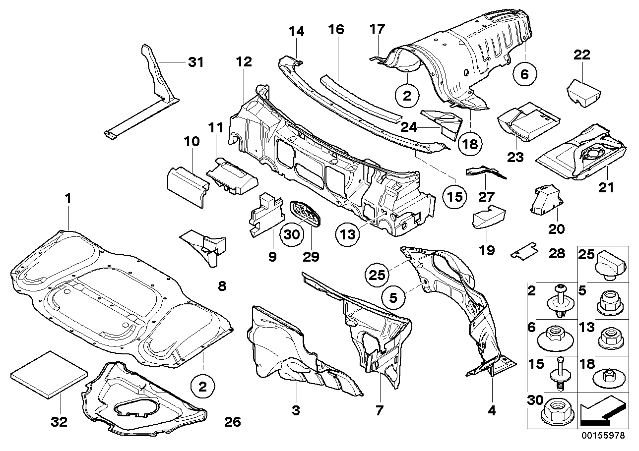 Genuine BMW 51487038159 E66 Ac Sound Insulation, Rear Left (Inc. Phantom EWB, 760Li & 730Li) | ML Performance EU EU Car Parts