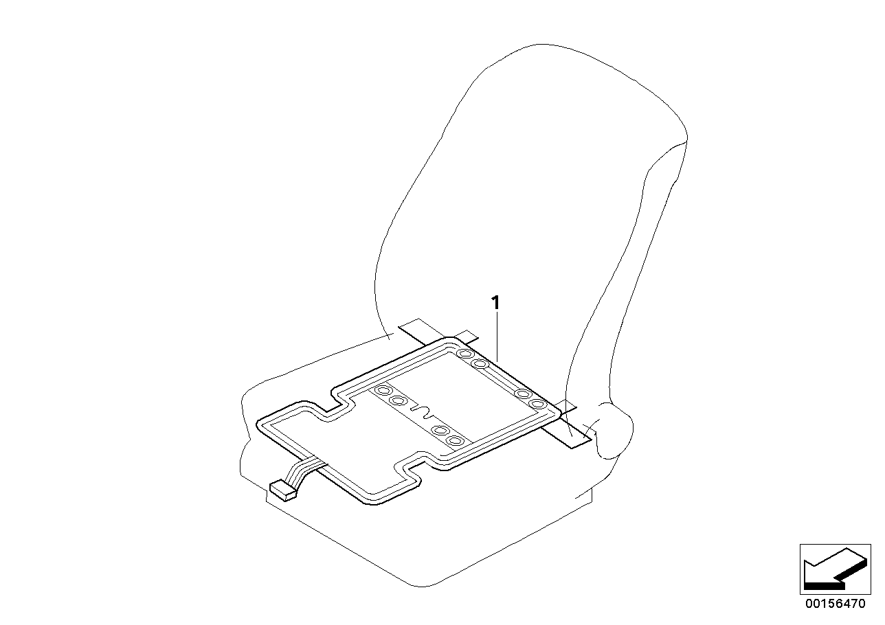 Genuine BMW 65776964881 E70 Sensor Mat, Front Seat (Inc. X5 3.0sd, X5 3.0d & X5 3.0si) | ML Performance EU Car Parts