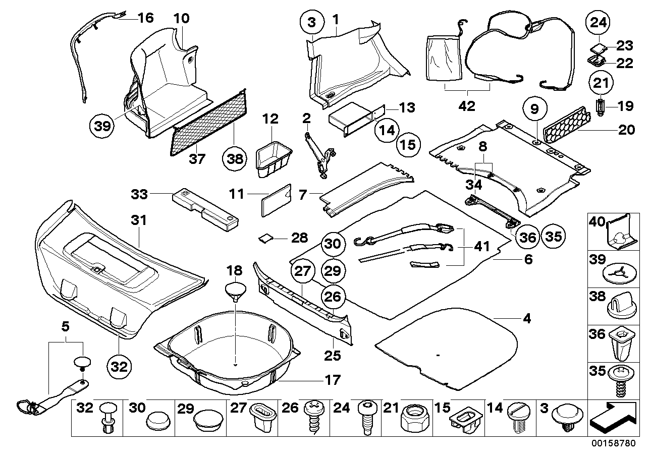 Genuine BMW 51477024857 E60 Panel Wheel Housing Part.Trunk Left (Inc. 520i, 535xi & 523i) | ML Performance EU EU Car Parts