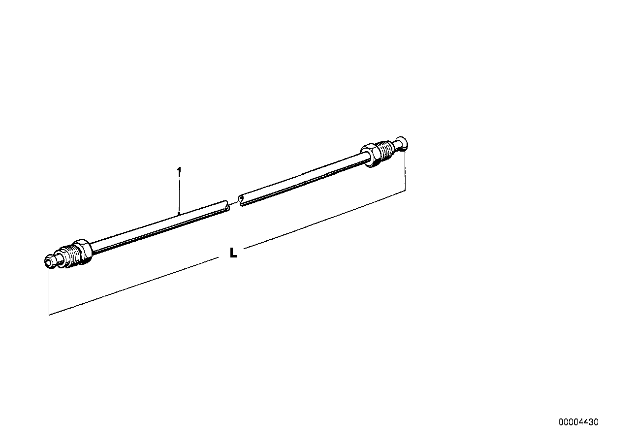 Genuine BMW 34326755663 E36 E12 Pipe M10/M10-2338mm (Inc. 1602, 2.8L & 1600ti) | ML Performance EU EU Car Parts