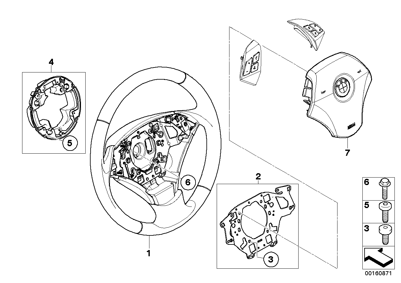 Genuine BMW 32346776930 E60 E61 Airbag Module, Driver's Side (Inc. 535i, 525d & 535xi) | ML Performance EU EU Car Parts