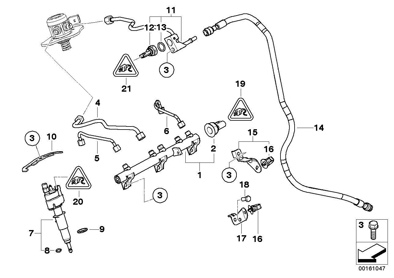Genuine BMW 13537562474 E60 E82 E92 High-Pressure Rail (Inc. 320i, 120i & 316i) | ML Performance EU EU Car Parts