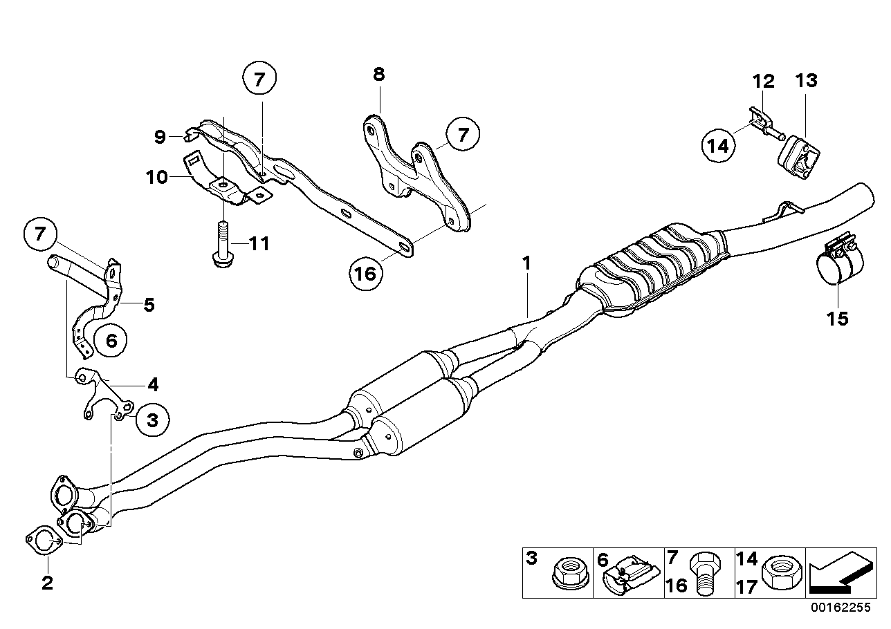 Genuine BMW 18207562125 E60 E64 Bracket (Inc. 530xi, 740i & X6 35iX) | ML Performance EU EU Car Parts