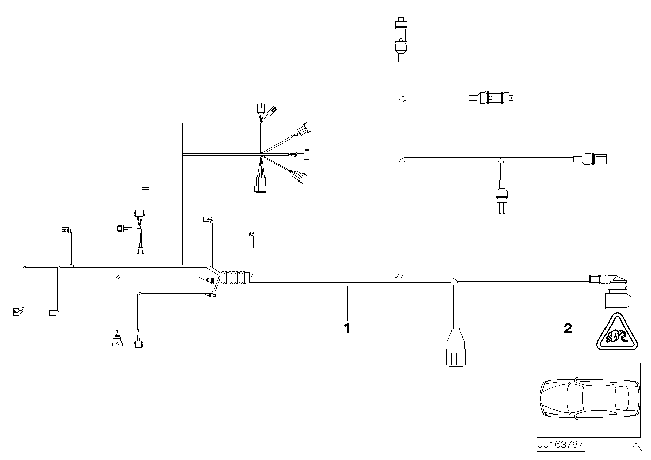 Genuine BMW 12537592925 E81 E90 E92 Wiring Harness, Engine Trans. Module (Inc. 328xi, 328i & 125i) | ML Performance EU EU Car Parts