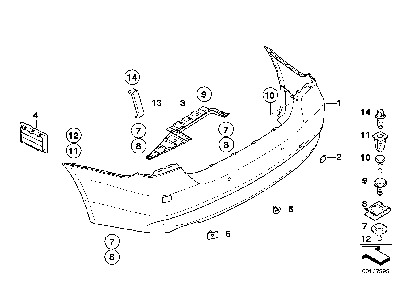 Genuine BMW 51127127721 E91 Pdc Holder Inside Left (Inc. 318i, 325xi & 330i) | ML Performance EU EU Car Parts