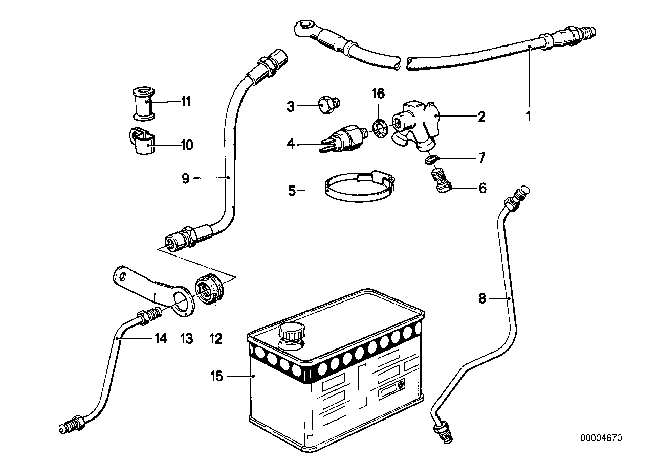 Genuine BMW 34321241563 Brake Hose (Inc. R 65 RT, R 75) | ML Performance EU EU Car Parts