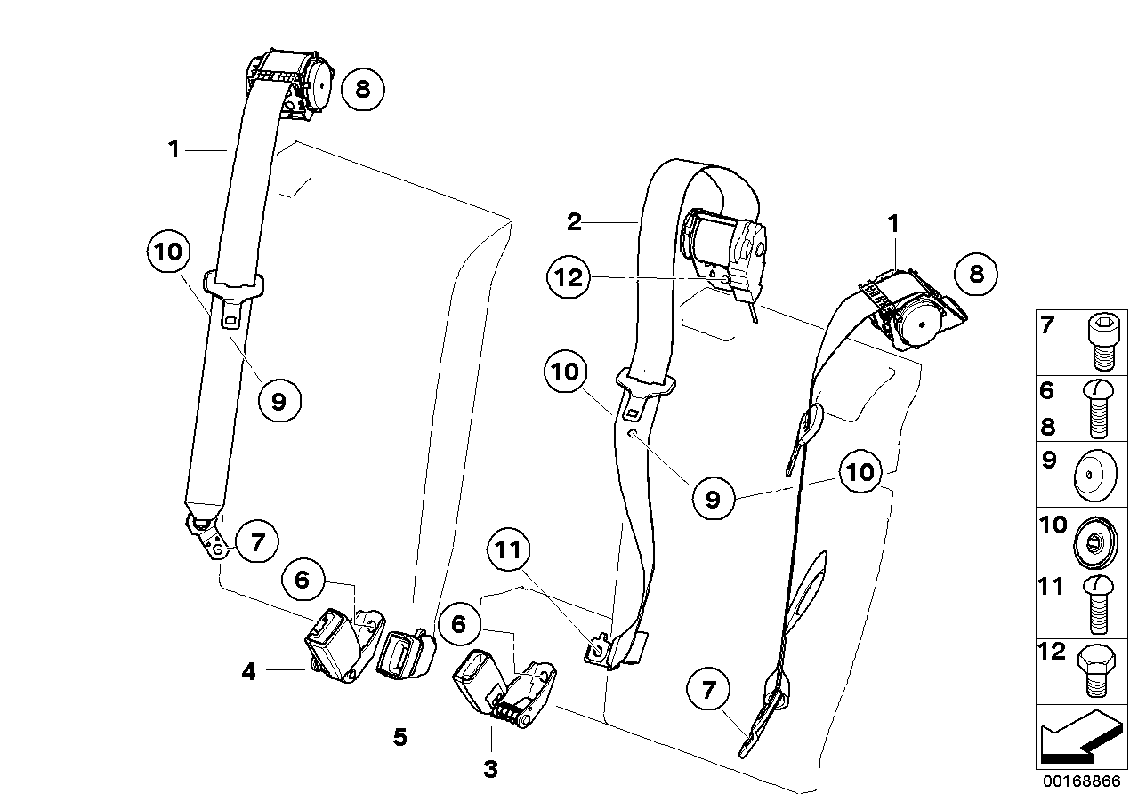 Genuine BMW 72117050677 E83 Fillister Head Screw (Inc. X3) | ML Performance EU EU Car Parts