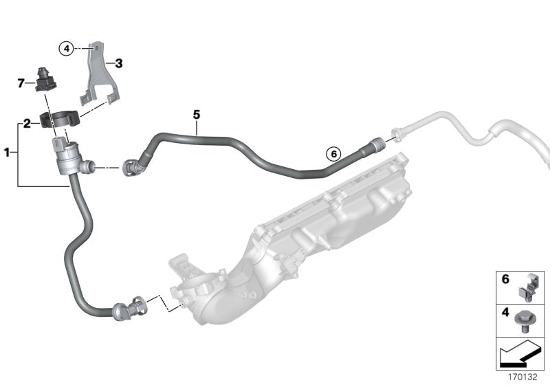 Genuine BMW 13907601072 E71 E72 E70 Fuel Tank Breather Line (Inc. X6 50iX, Hybrid X6 & X5 50iX) | ML Performance EU EU Car Parts