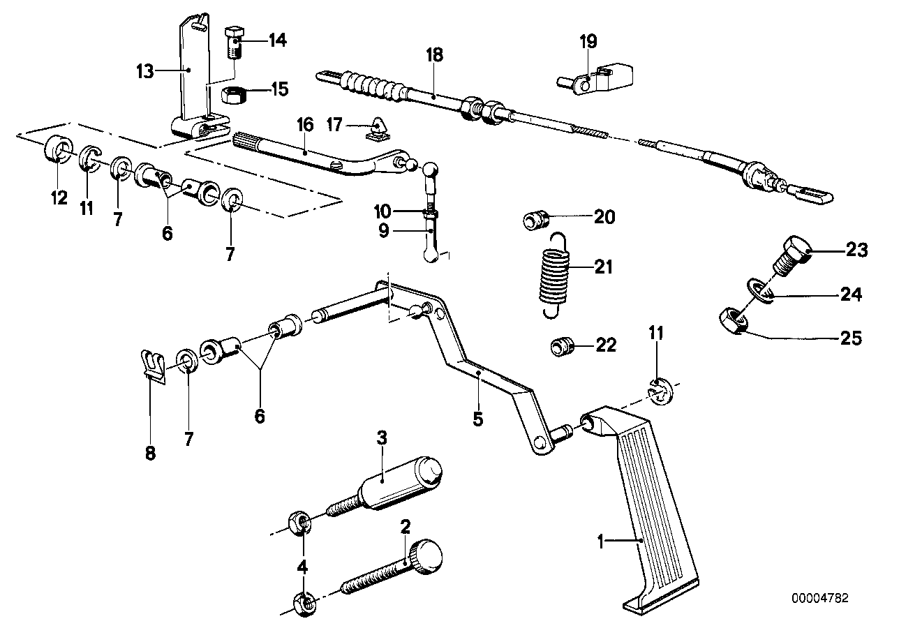 Genuine BMW 35411115456 E21 Bowden Cable (Inc. 316 & 320) | ML Performance EU EU Car Parts