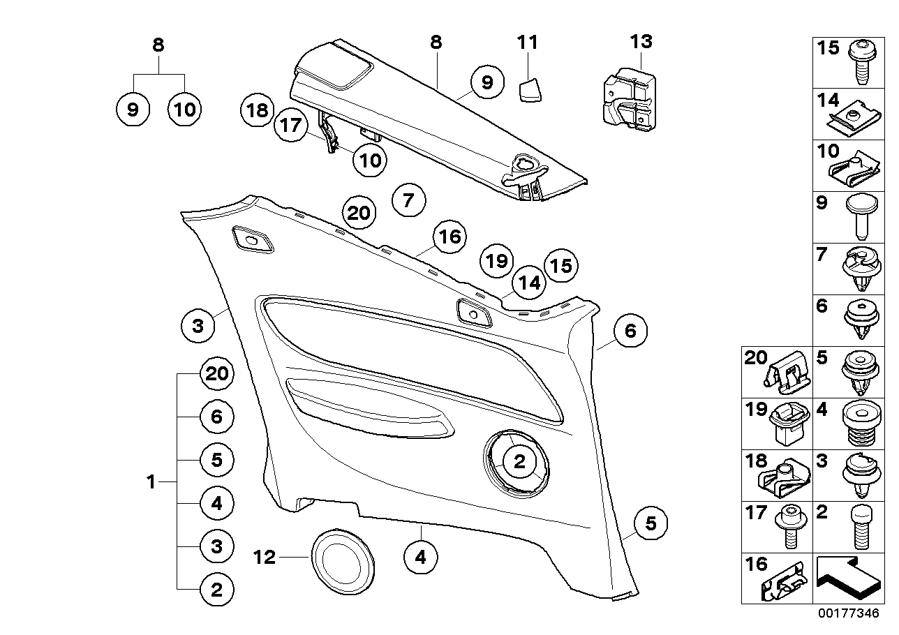 Genuine BMW 51439147810 E88 Trim, Mid-Range Speaker Right BEIGE (Inc. 128i, 118i & 118d) | ML Performance EU EU Car Parts