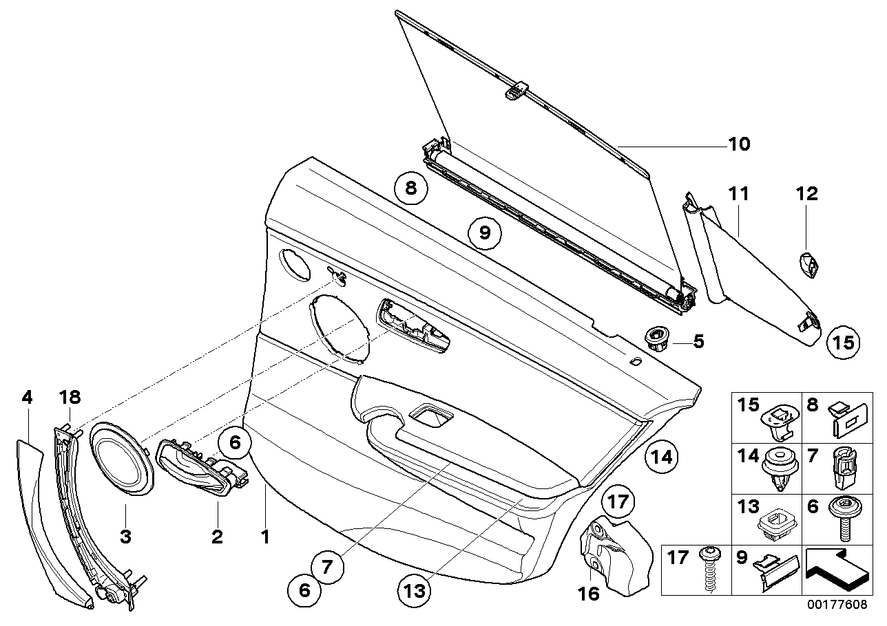 Genuine BMW 51429152491 E90 E91 Door Lining Leather Rear Left LEMON (Inc. 335d, 328i & 316i) | ML Performance EU EU Car Parts