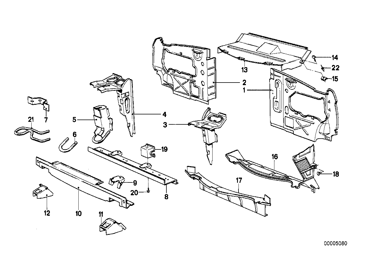 Genuine BMW 41111900694 E28 Bracket Lower Right (Inc. 524td, 520i & 528i) | ML Performance EU EU Car Parts