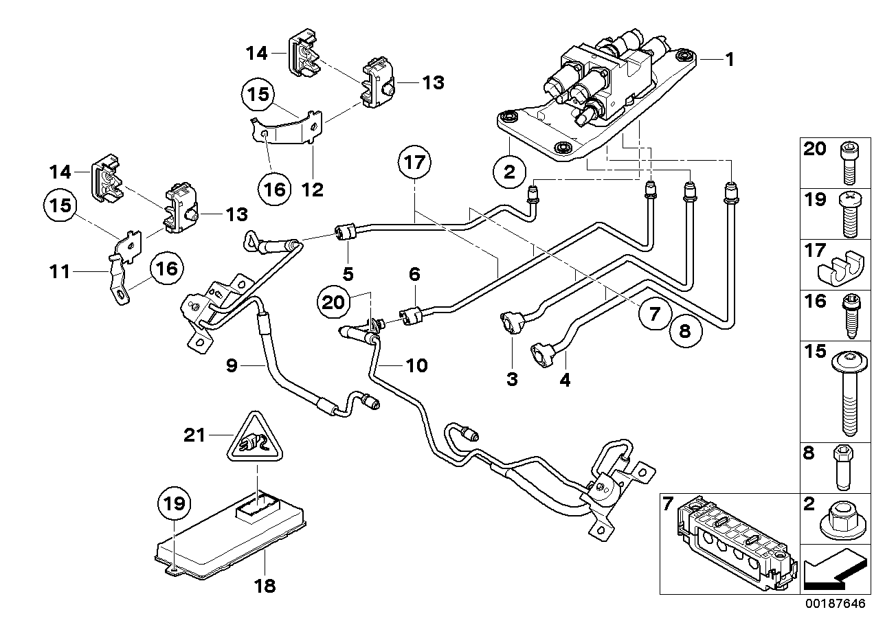 Genuine BMW 37136783673 E70 F16 Pressure Line, Valve Block M14X1,5 (Inc. X5) | ML Performance EU EU Car Parts