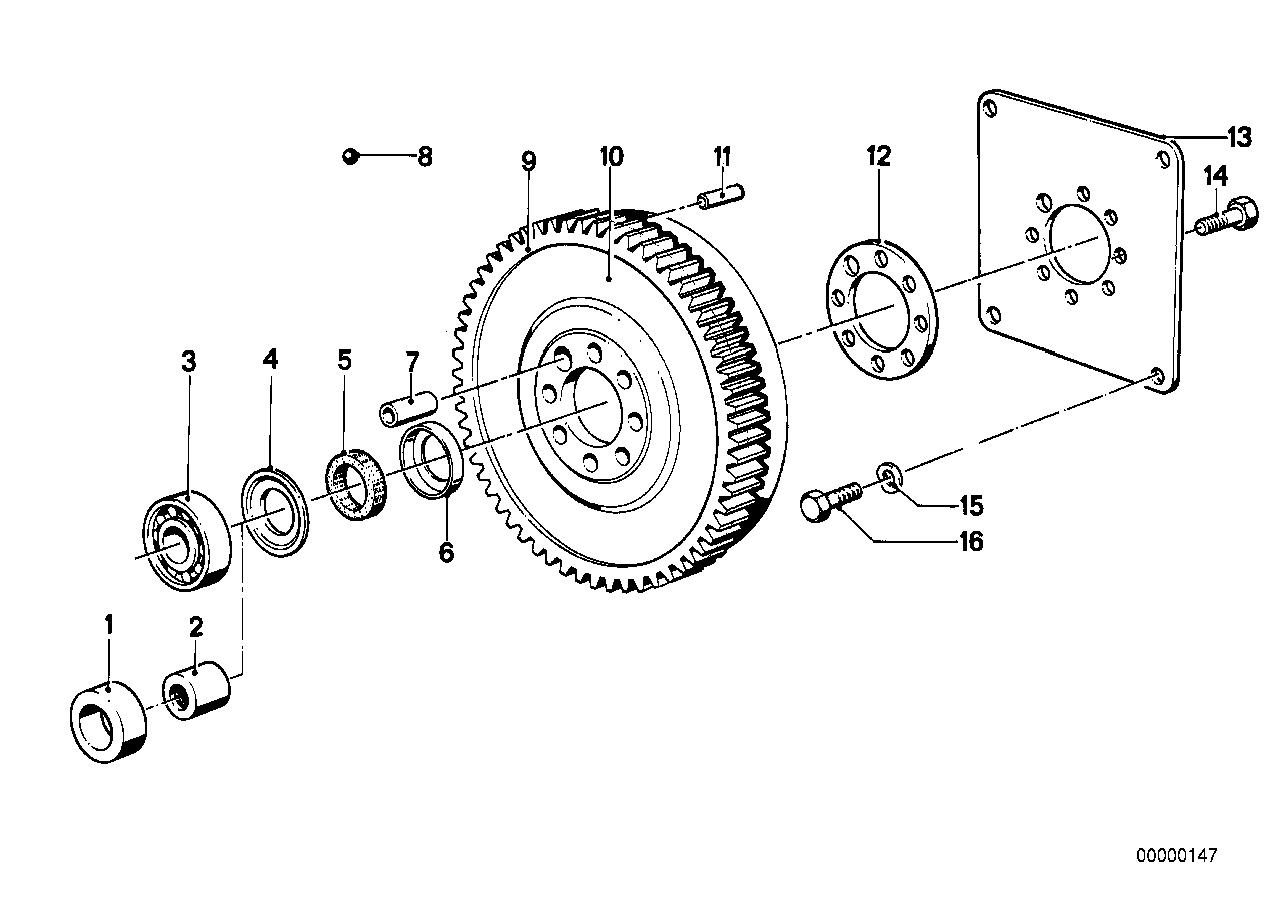 Genuine BMW 11221262617 E24 E28 E23 Flywheel (Inc. 728iS, 635CSi & 733i) | ML Performance EU EU Car Parts