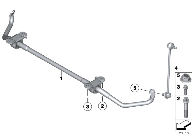 Genuine BMW 31306788449 Torx Bolt, Self-Threading M14X93-10.9 ZNS (Inc. 750LiS & 760LiS) | ML Performance EU EU Car Parts