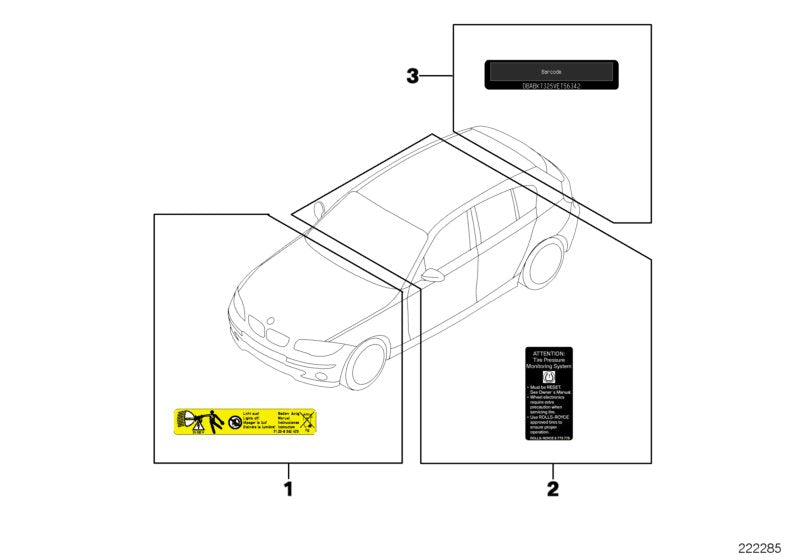 Genuine BMW 71237948406 G07 Label (Inc. X7 M50iX) | ML Performance EU EU Car Parts