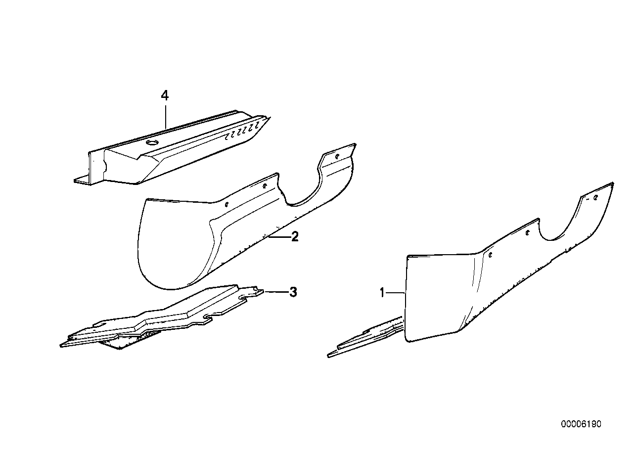 Genuine BMW 51451885731 E30 Trim Panel Lower Left (Inc. M3, 318i & 318is) | ML Performance EU EU Car Parts