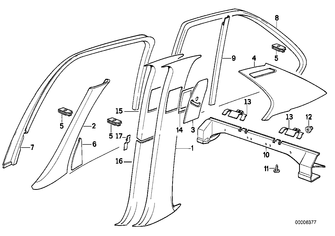 Genuine BMW 51438138000 E34 Frame 0394SILBGR.HELL (Inc. 535i, 525tds & M5 3.6) | ML Performance EU EU Car Parts