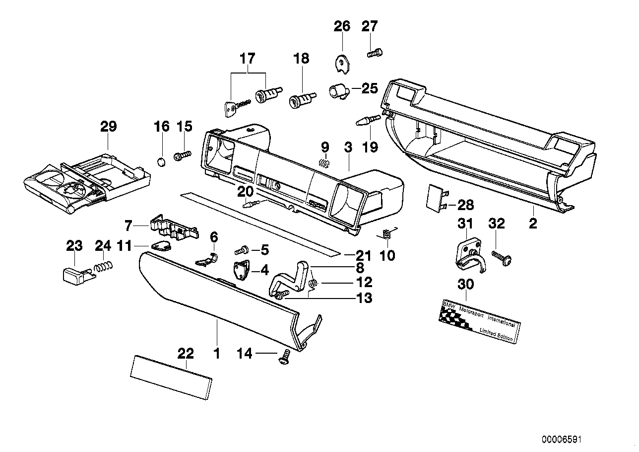 Genuine BMW 51162261200 E36 Wooden Strip GRAPHIT 0130 (Inc. 318is, 318tds & 323i) | ML Performance EU EU Car Parts