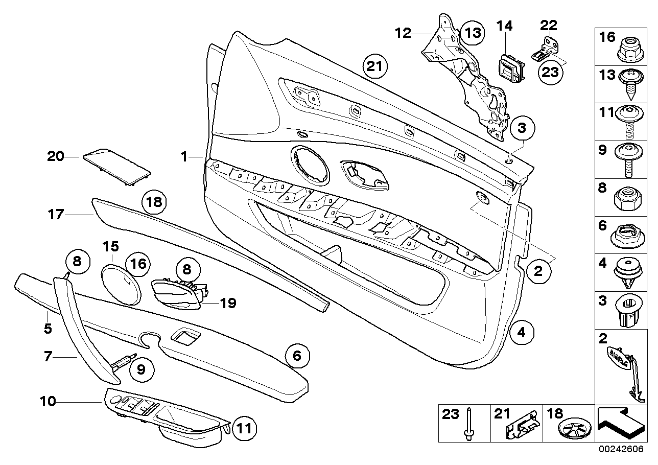 Genuine BMW 51416983740 E60 E61 Door Handle Inner Right CREAMBEIGE (Inc. 520d, 530d & 525xi) | ML Performance EU EU Car Parts
