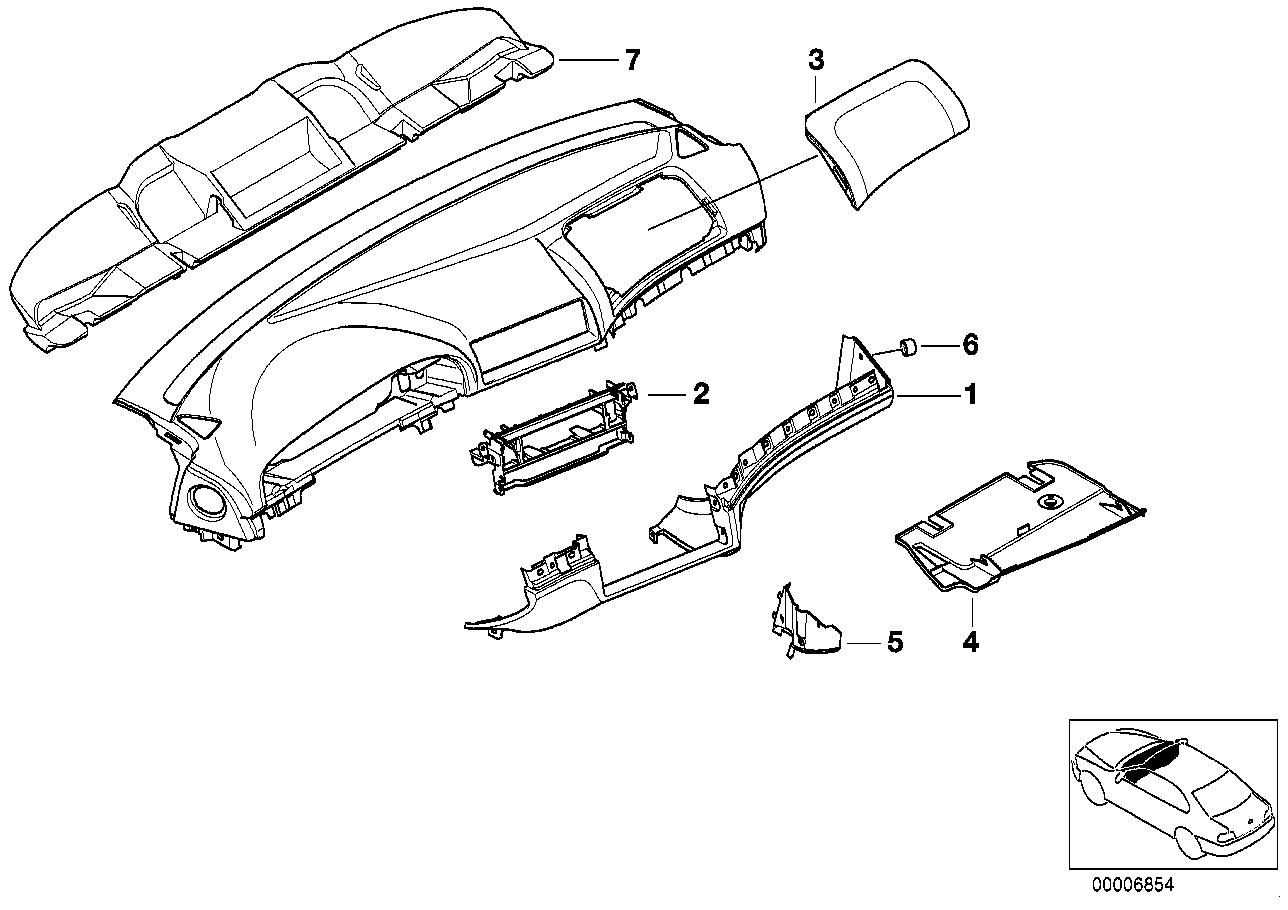 Genuine BMW 51458223184 E39 Trim Panel Door Entrance Right GRAU (Inc. 540iP, 523i & 530d) | ML Performance EU EU Car Parts