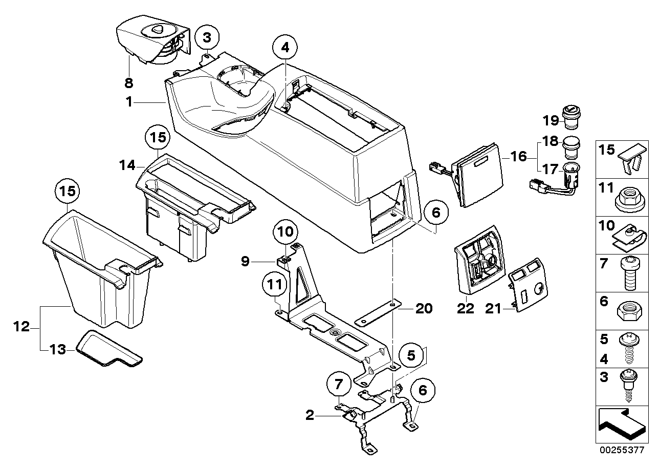 Genuine BMW 51163403654 E83 Cover Cd Changer, Centre Console (Inc. X3) | ML Performance EU EU Car Parts