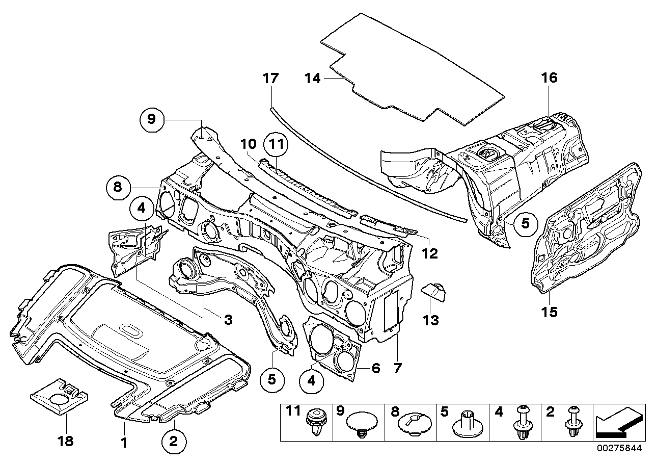 Genuine BMW 51487117658 E92 Sound Insulating Roof Front (Inc. 330d, 335xi & 316i) | ML Performance EU EU Car Parts