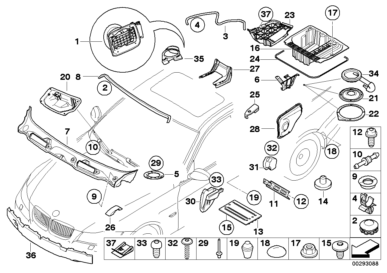 Genuine BMW 51717175268 E92 Covering Cap (Inc. 330xd, 320i & 316i) | ML Performance EU EU Car Parts