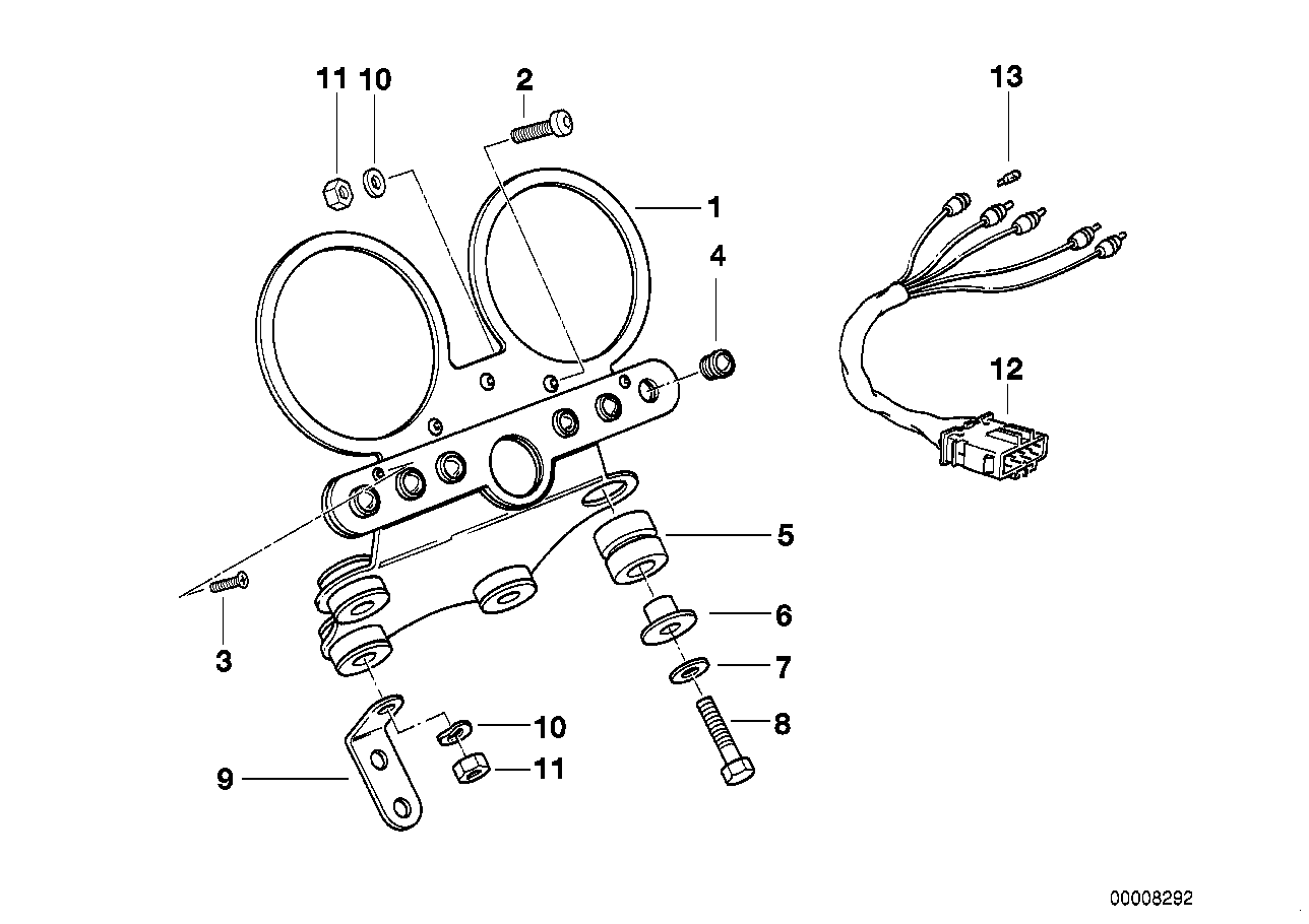 Genuine BMW 62211244817 80 Control Light Socket Set (Inc.  & R 100 R) | ML Performance EU Car Parts