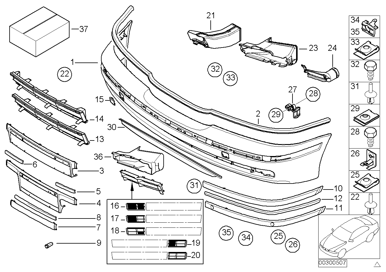 Genuine BMW 51117011303 E39 Bracket Pdc Exterior, Left CHROM (Inc. 525d, 520i & 530i) | ML Performance EU EU Car Parts