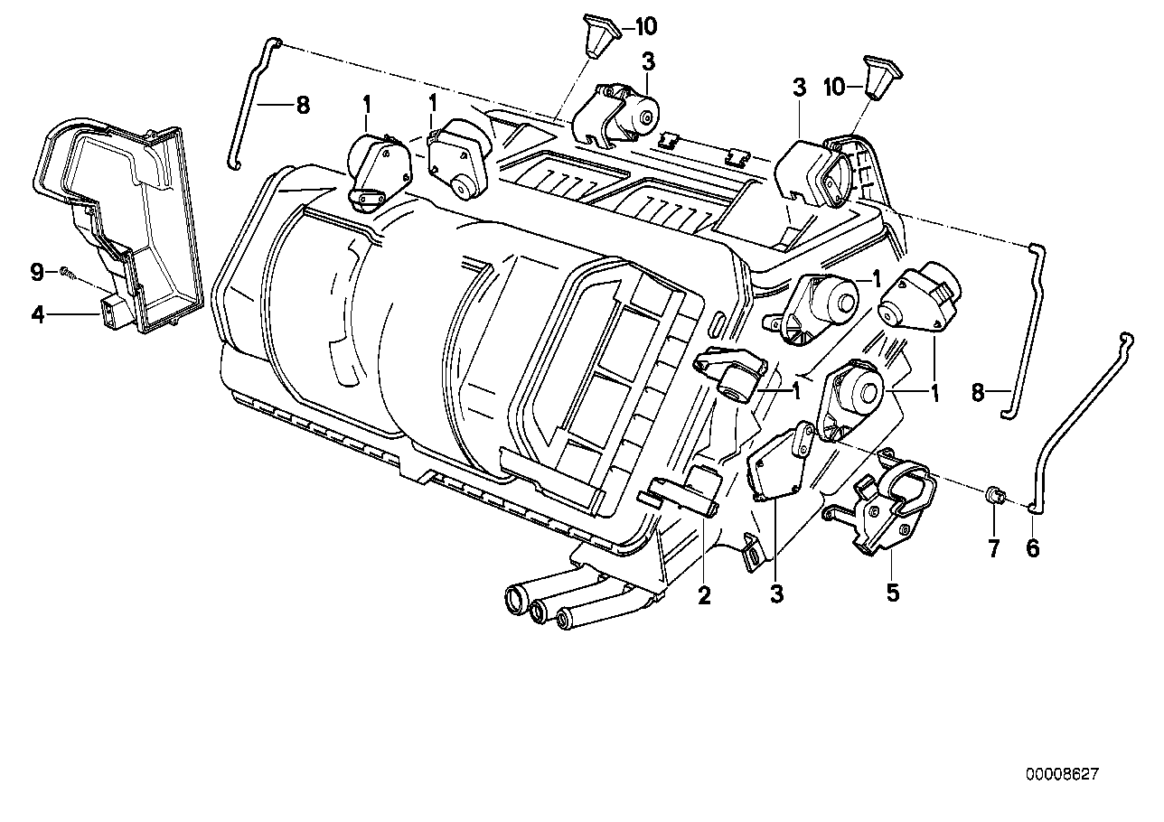 Genuine BMW 64118364918 E31 E32 E34 Actuator (Inc. 850CSi, 520i & M5 3.8) | ML Performance EU EU Car Parts