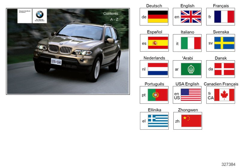 Genuine BMW 01410158701 E53 Owner's Handbook X5 E53 EN US, MJ 2005 (Inc. X5) | ML Performance EU EU Car Parts