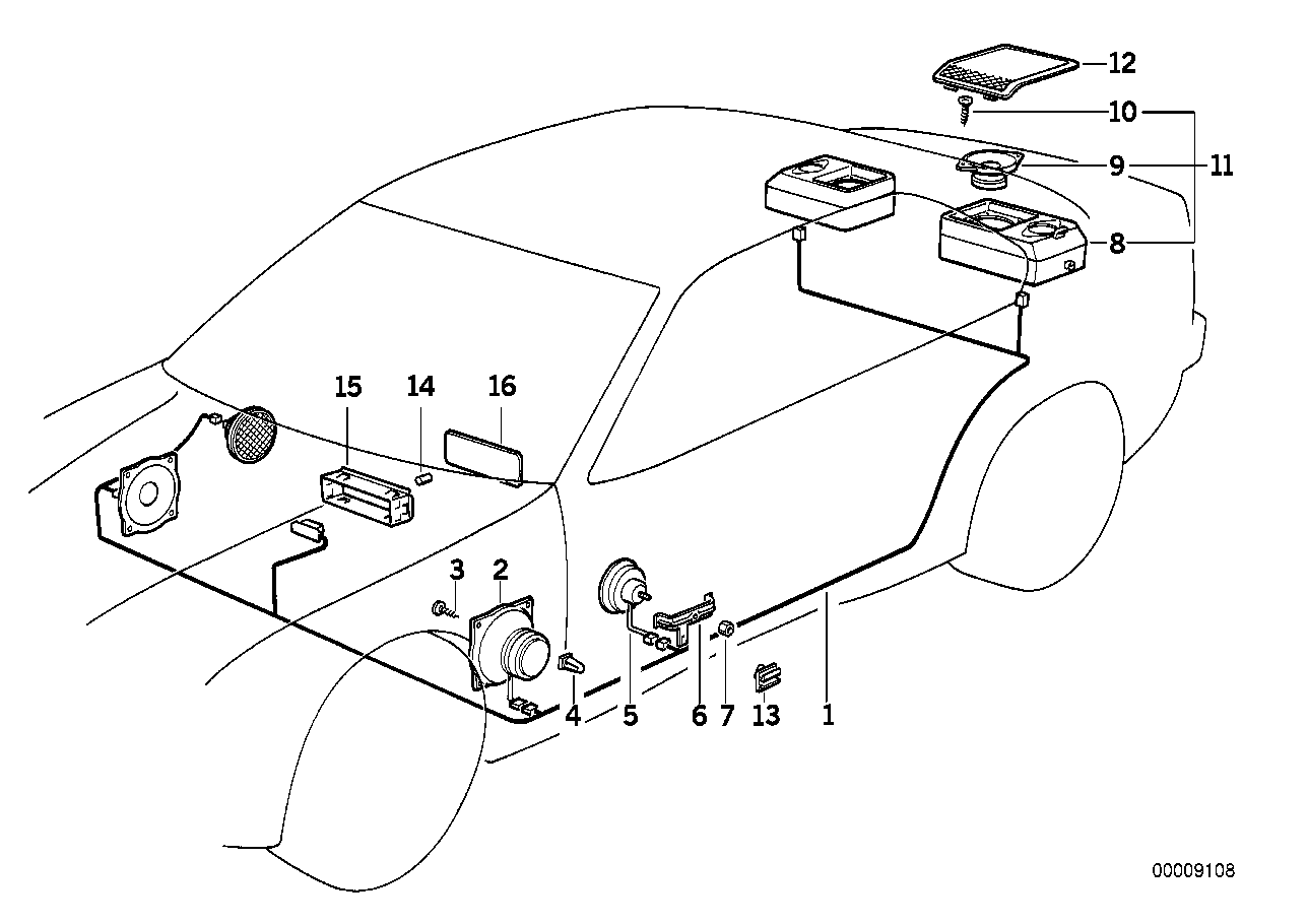 Genuine BMW 65131393464 E36 Loudspeaker PERGAMENT DKL. (Inc. 318i, 320i & 316i) | ML Performance EU EU Car Parts