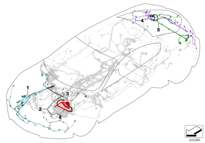 Genuine BMW 61118705688 I15 Rep. Wiring Harness, Live, Front Right (Inc. i8) | ML Performance EU EU Car Parts