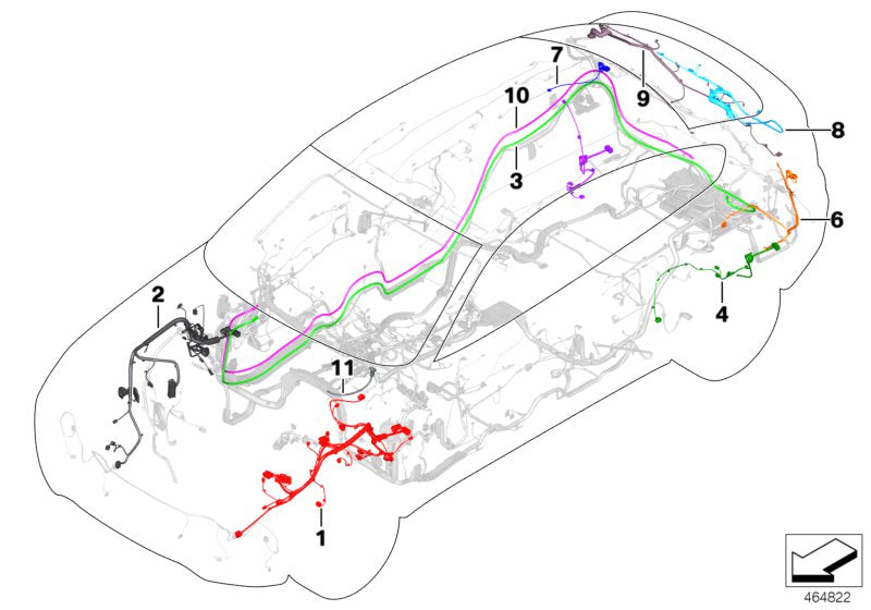 Genuine BMW 61119252429 F25 F26 Repair Wiring Set, Rear Left (Inc. X3 & X4 M40iX) | ML Performance EU EU Car Parts